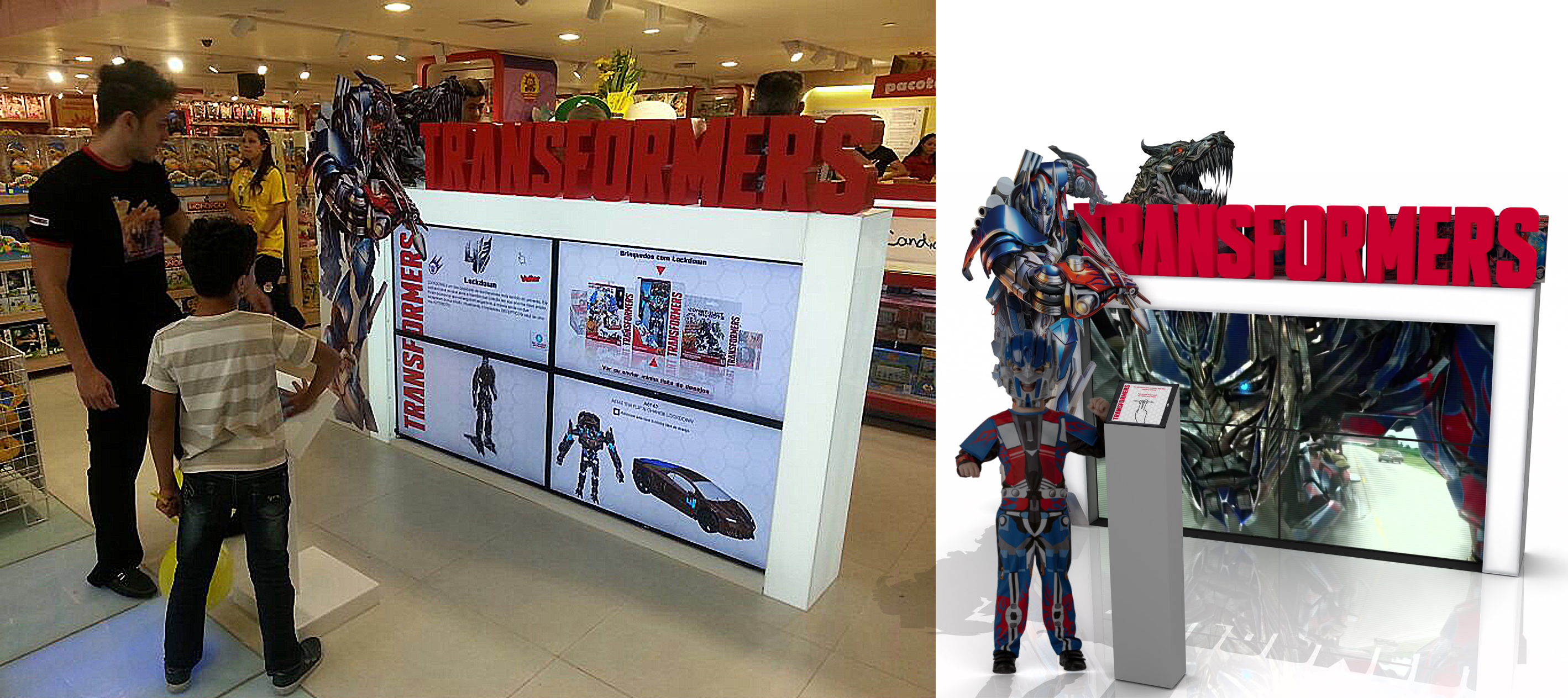 Totem Interativo TRANSFORMERS - A ERA DA EXTINÇÃO Totem Interativo TRANSFORMERS - A ERA DA EXTINÇÃO